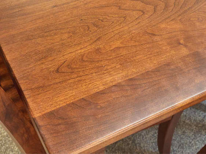 Fusion Designs Solid Cherry Dining Table & Set of 12 Slatback Chairs
