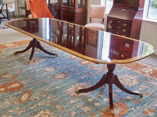 Baker 'Historic Charleston Reproductions' Mahogany Pedestal   Dining Table