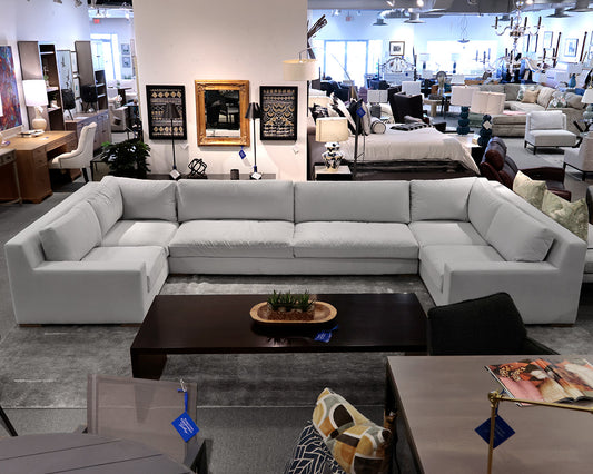 Restoration Hardware 'Modena' Track Arm U-Sectional