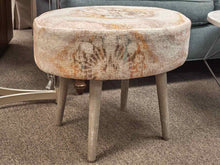 Annie Selkie Ottoman with Driftwood Finish Legs