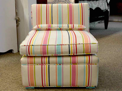 Pottery Barn Teen Striped Slipper Chair