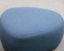 Room & Board Asher Blue Upholstered Ottoman