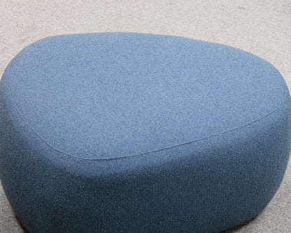 Room & Board Asher Blue Upholstered Ottoman
