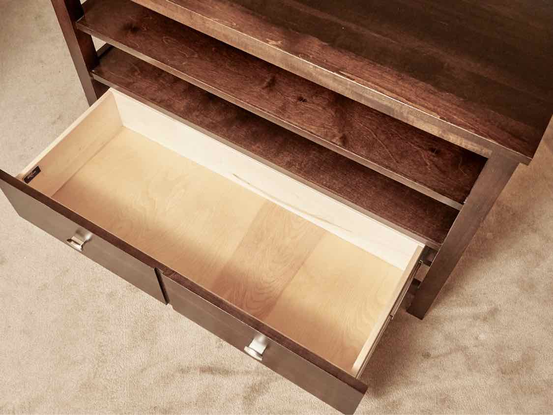 A.A. Laun Dark Cherry Stain  Media Furniture