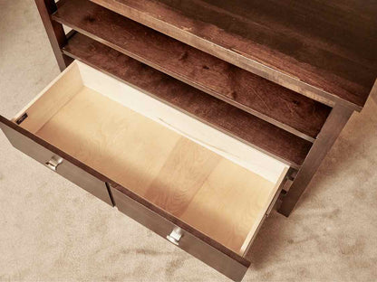 A.A. Laun Dark Cherry Stain  Media Furniture