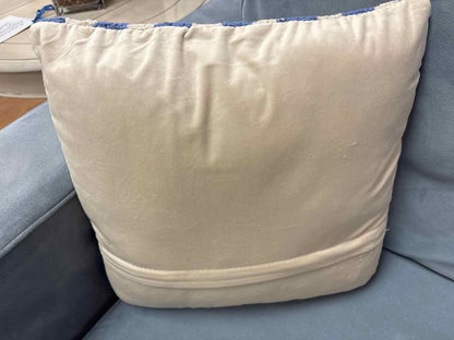 Mughal Flower Hooked Wool Accent Pillow