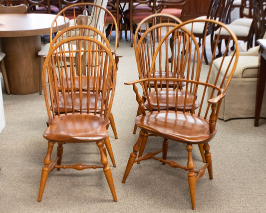 Set of 6 Warren Chair Works Windsor Dining Chairs