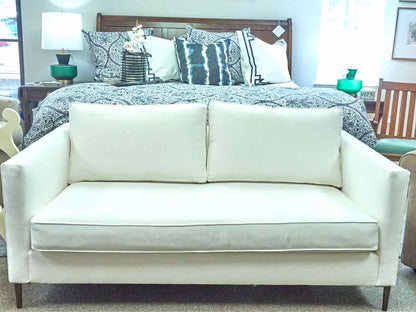 West Elm 'Harris' Loveseat in White