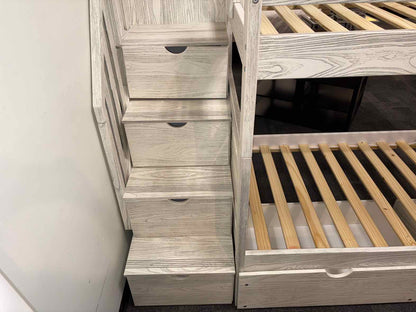 Twin Over Twin Bunkbed w/Storage Stairs