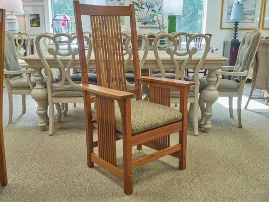 Set of Six Stickley Mission Spindle Dining Chairs