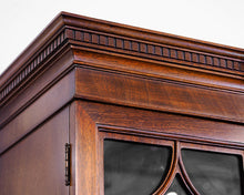 Inlaid Regency Style Mahogany Breakfront