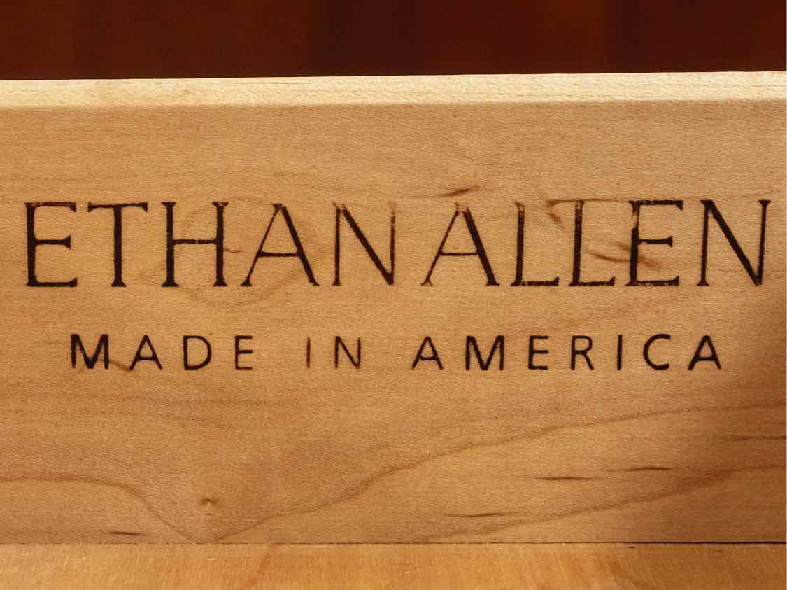 Pair of Ethan Allen " Country Crossing" Maple 1 Drawer & 2 Door Nightstands