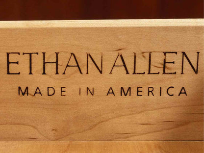 Pair of Ethan Allen " Country Crossing" Maple 1 Drawer & 2 Door Nightstands