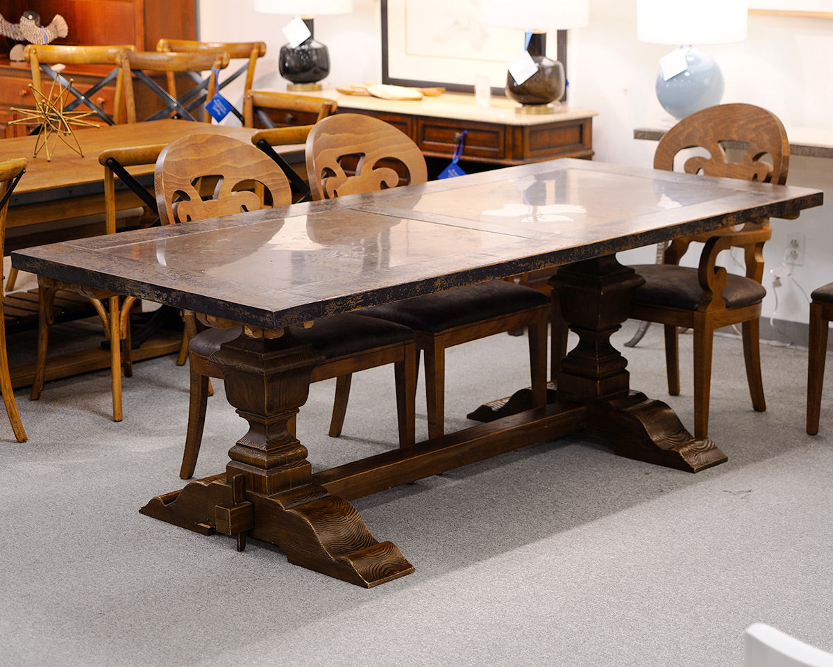 Arhaus Dining Table and Six Dining Chairs