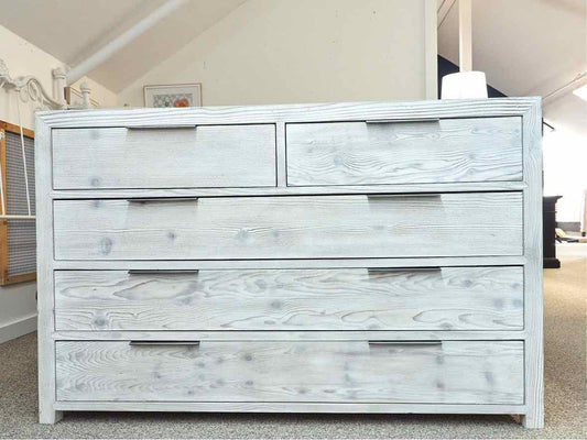RH Laguna Whitewash Dresser w/ 5 Drawers