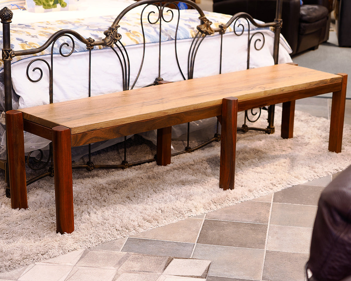 Wooden Teak and Acacia Wooden Bench