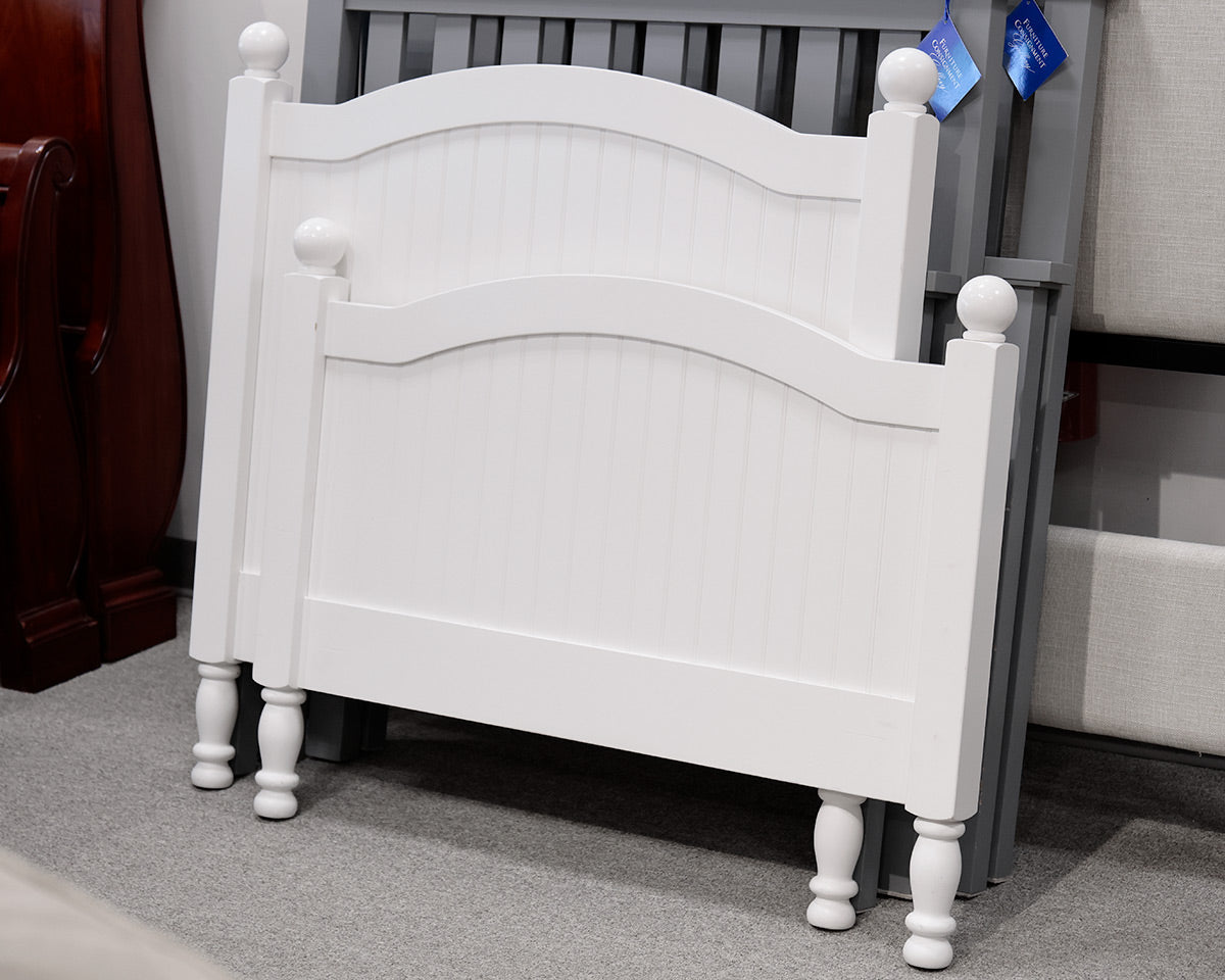 Pottery Barn Kids White Panneled Twin Trundle Bed