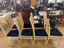Workbench Set of 8 Maple Dining Chairs