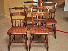 Set Of 4 Hitchcock Maple  Dining Chairs