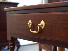 Henkel Harris Cherry Nightstand with 1 Drawer & Shelf with Back Splash