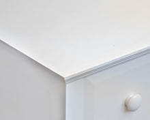 Vermont Tubbs White Finish 3 Drawer  Dresser with Wood Knobs