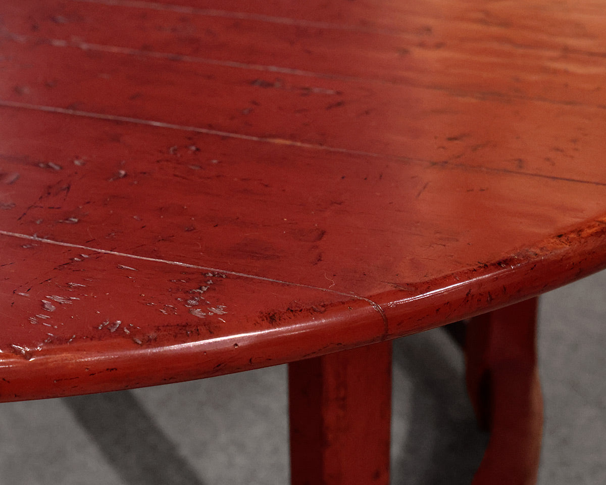 Bob Timberlake Red "Grist Mill" Cocktail Table