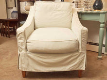 Boston Interiors  ' Sea Glass Light Blue'   Slipcoverd Chair