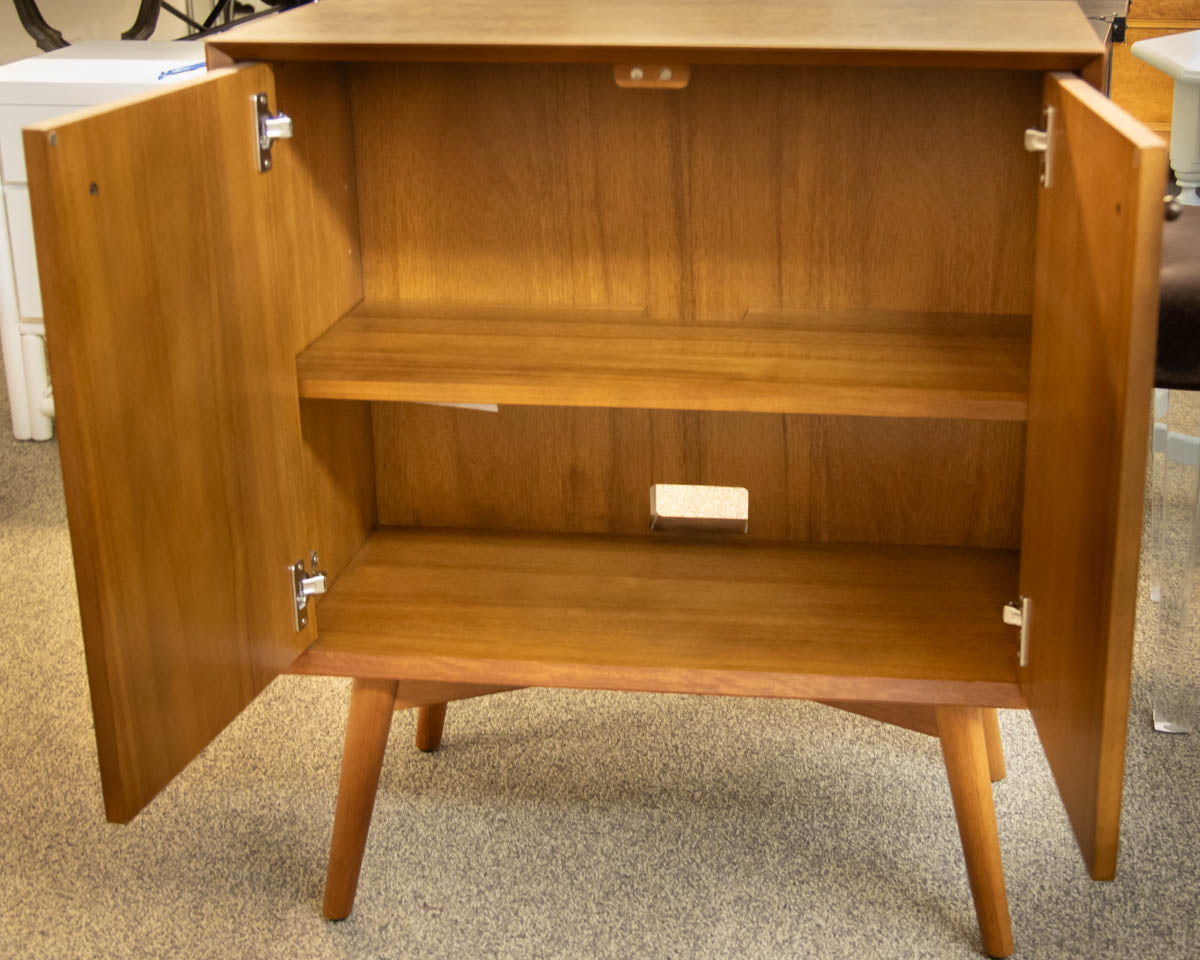 West Elm Mid Century Modern  Entry Cabinet In Acorn Finish