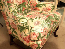 Wingback Floral Upholstered Chair