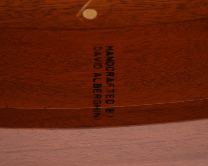 Handcrafted Oval Mahogany Dining Table by David Alberghini