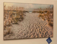 "Path to the Beach Footprints' By Michael Cahill  Framed Photograph