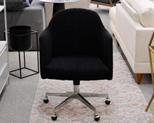 Black Boucle Desk Chair