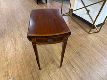 Mahogany Inlaid Drop Leaf Side Table