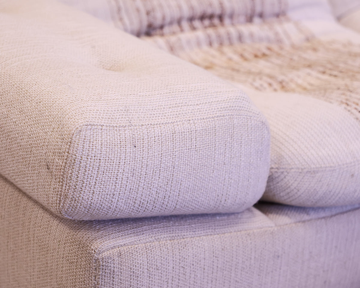 Mid Century Modern Lounging Upholstered Sofa