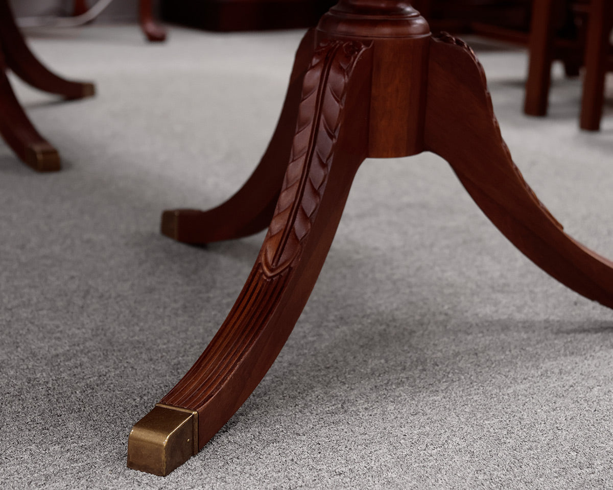 Lexington Furniture Mahogany Dining Table and 8 Chippendale Chairs