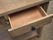 Grey Driftwood 2 Drawer& 1 Shelf Console