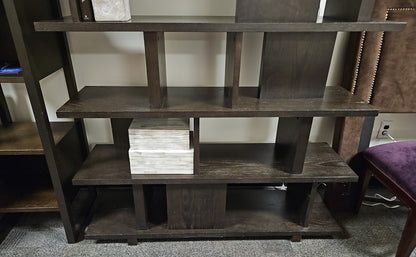 Deep Espresso Asymmetrical Display Shelf