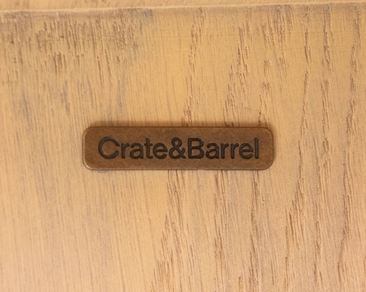 Crate & Barrel Baja  Waterfall Coffee Table In Natural Oak
