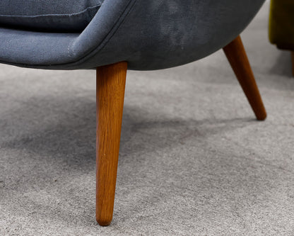 Design Within Reach 'Fredericia' Upholstered Chair and Ottoman