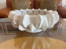 Organic White Ceramic Compote Bowl