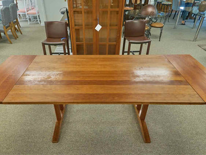 Stickley Cherry Dining Table W/ Breadboard Extensions