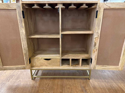 Powell 'Janie' Rattan Bar Cabinet