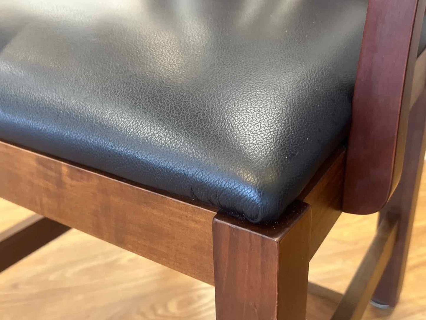 Pair of  Mission Style Crate & Barrel Dining Chairs