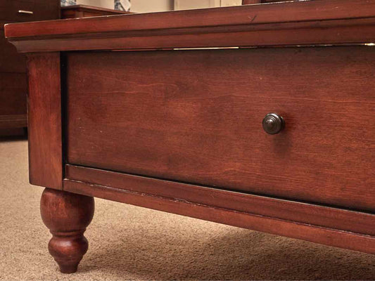 Aspen Home'Turner' Cherry Finish  2 Drawer Storage Sleigh  King Bed