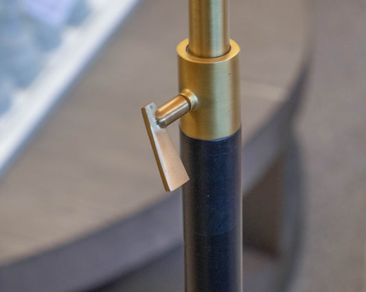 West Elm Black & Gold Accent Floor Lamp