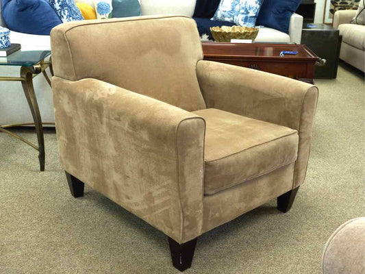 Bauhaus Upholstered Arm Chair in Light Brown