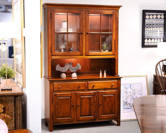 Nichols & Stone Two-Piece China Cabinet