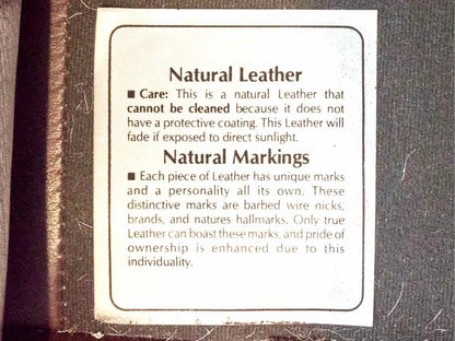 Hancock and Moore  'Burnt Sienna' Leather  3 Cushion  Nailhead Trim  Sofa