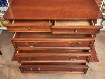 Lexington  Cherry 5 Drawer Accent  Chest with Brass Handles