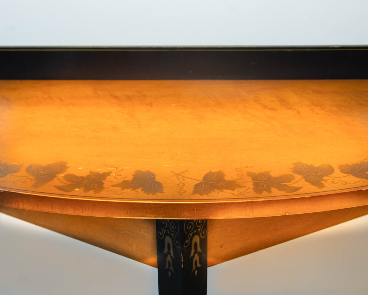 Hitchcock Maple Demilune Console